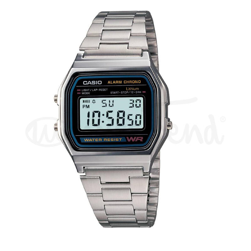 Relógio Casio Digital A158WA-1DF - Prateado Multidesporto Unisexo Prateado