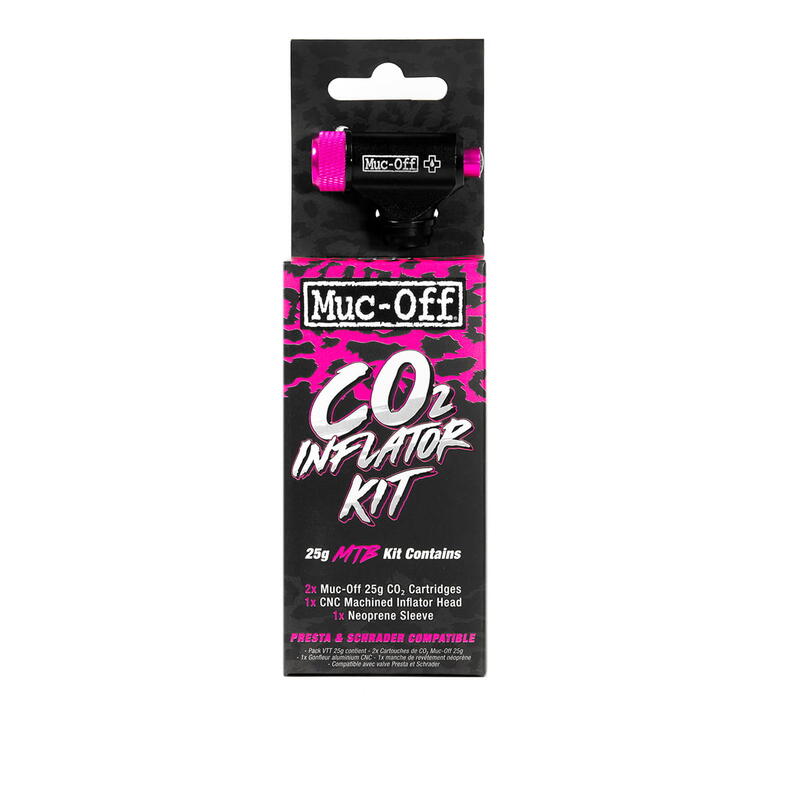 Kit Para Bicicleta mucoff mtb de inflador co2 bomba compatible con presta y shrader cartuchos