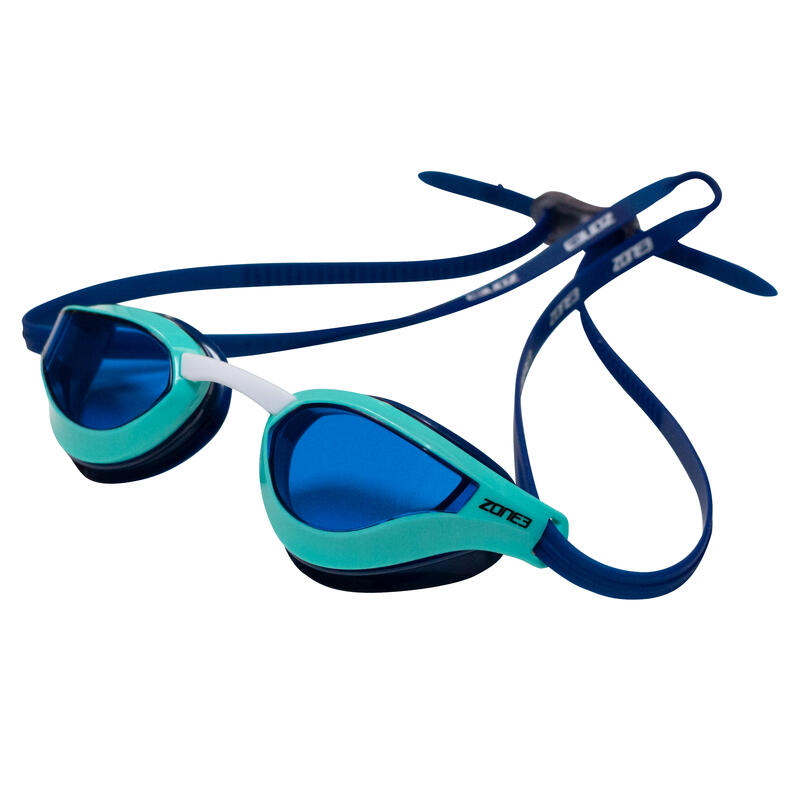 Gafas Natación Viper Turquesa/Azul - Lentes Azules