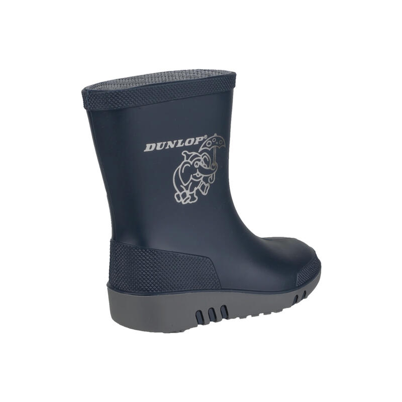 Gummistiefel, Elefant Kinder Blau/Grau