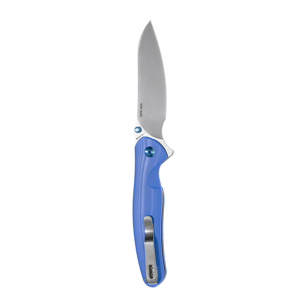 Navaja De Bolsillo EDC, Olight Oknife Drever, Azul, Acero N690, Mango G10 2/7