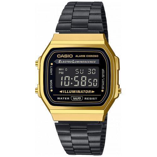 Relógio Casio Vintage A168WEGB-1BEF Multidesporto Unisexo Preto