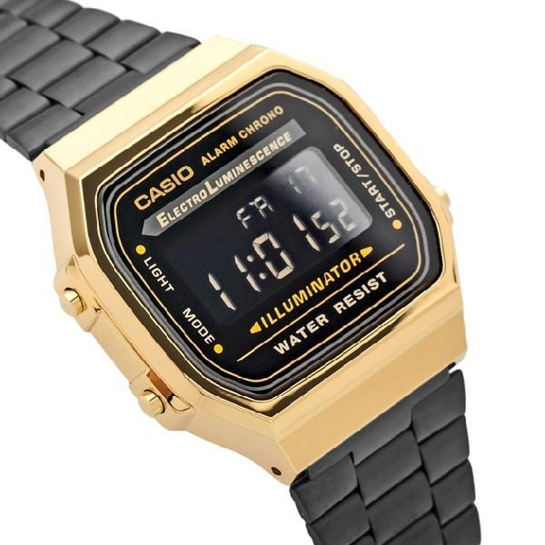 Relógio Casio Vintage A168WEGB-1BEF Multidesporto Unisexo Preto