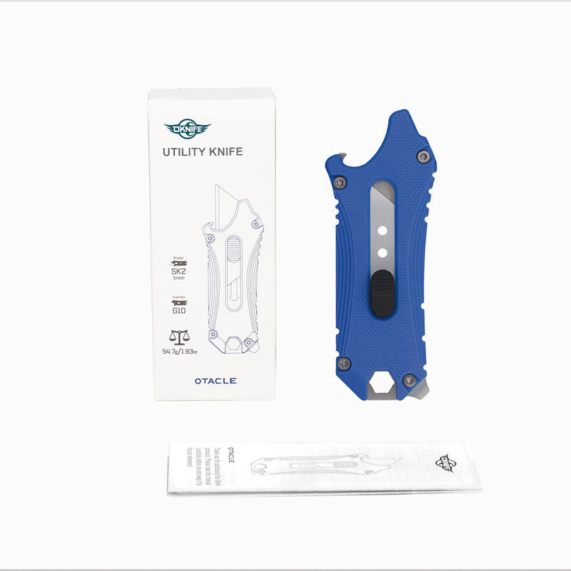Cuchillo Utilitario Con Multiherramientas 5 en 1, Olight Oknife Otacle, Azul