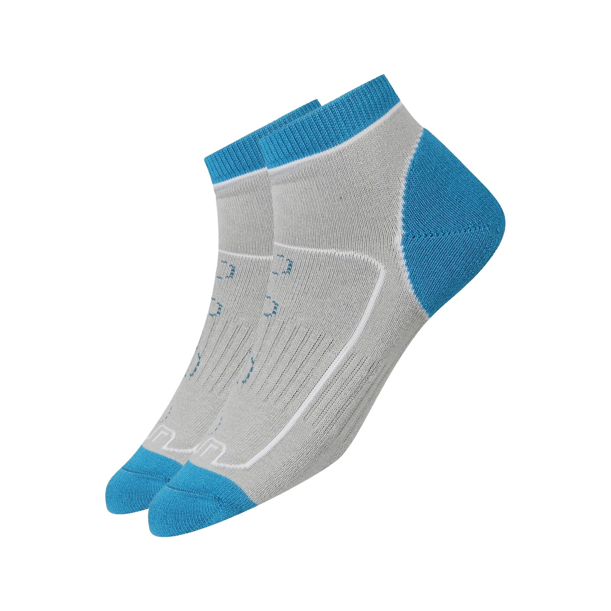 Calcetines al Tobillo Samaris Trail Colores Sólidos para Mujer Packs de 2 Acero 2/4