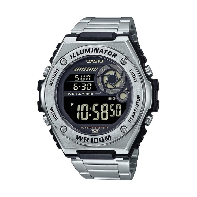 Relógio Casio MWD-100HD-1BVEF Multidesporto Unisexo Prateado