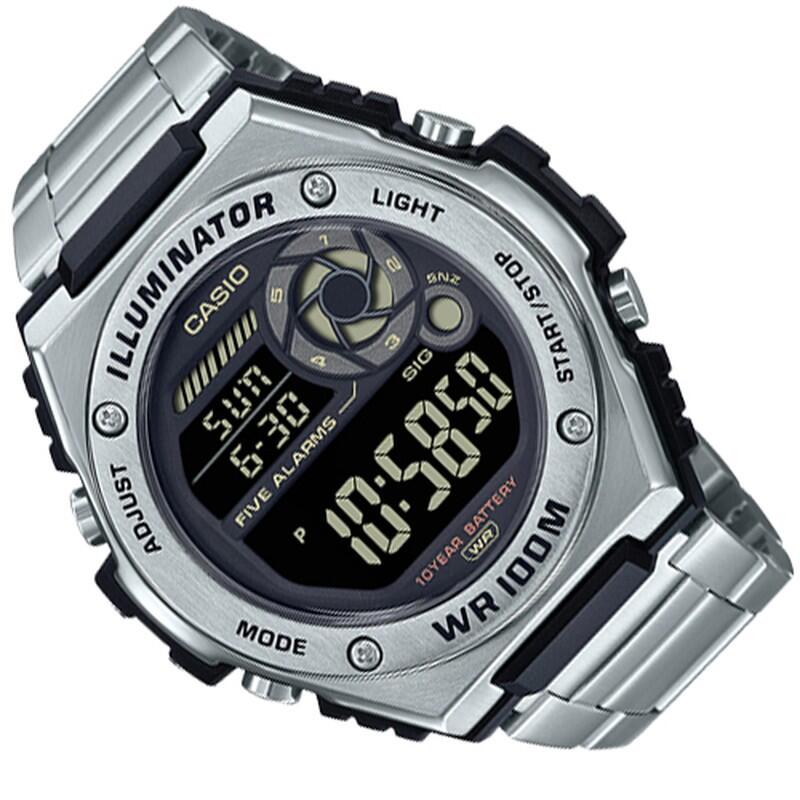 Relógio Casio MWD-100HD-1BVEF Multidesporto Unisexo Prateado