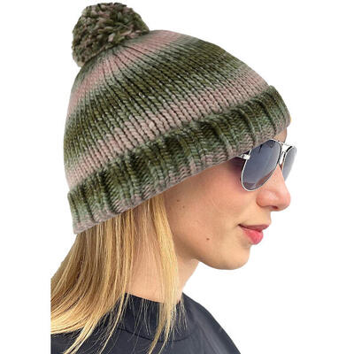 Dames frosty vi gebreide muts (zwart)