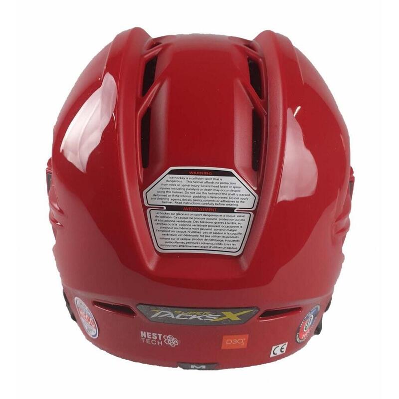 Eishockey-Helm Rot Erwachsene CCM SUPER TACKS X