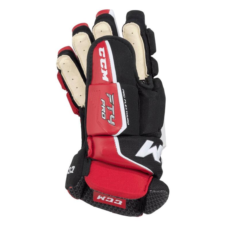 Eishockeyhandschuh Schwarz/Rot/weiß Juniors CCM JETSPEED FT4 PRO