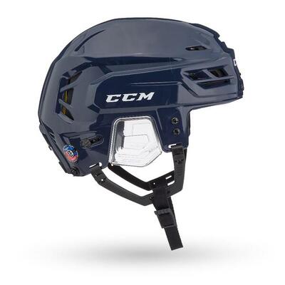 Ijshockey helm navy volwassenen ccm