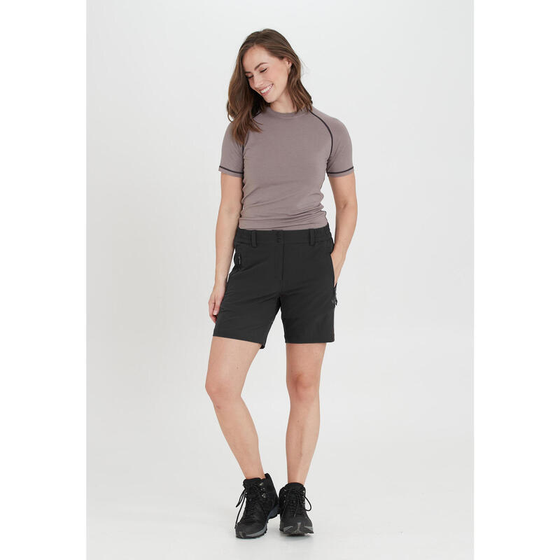 kurze Wanderhose Lala W Wandern/Outdoor/Trekking Damen Black Atmungsaktiv