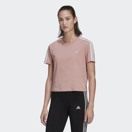 T-shirt Essentials Loose 3-Stripes Cropped