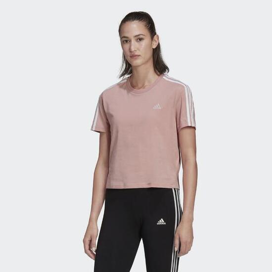 T-shirt Essentials Loose 3-Stripes Cropped