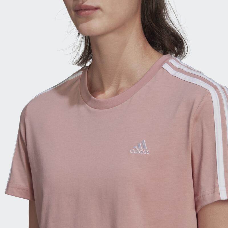 T-shirt Essentials Loose 3-Stripes Cropped