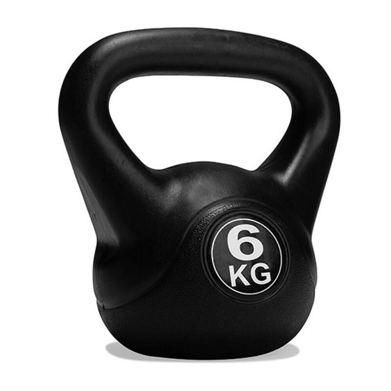 Kettlebell en PVC  - 6 kg - Noir