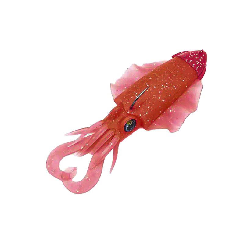 Vinilo Pesca Jigging Spinning JLC Oki Rojo Brillos 140 g 14 cm