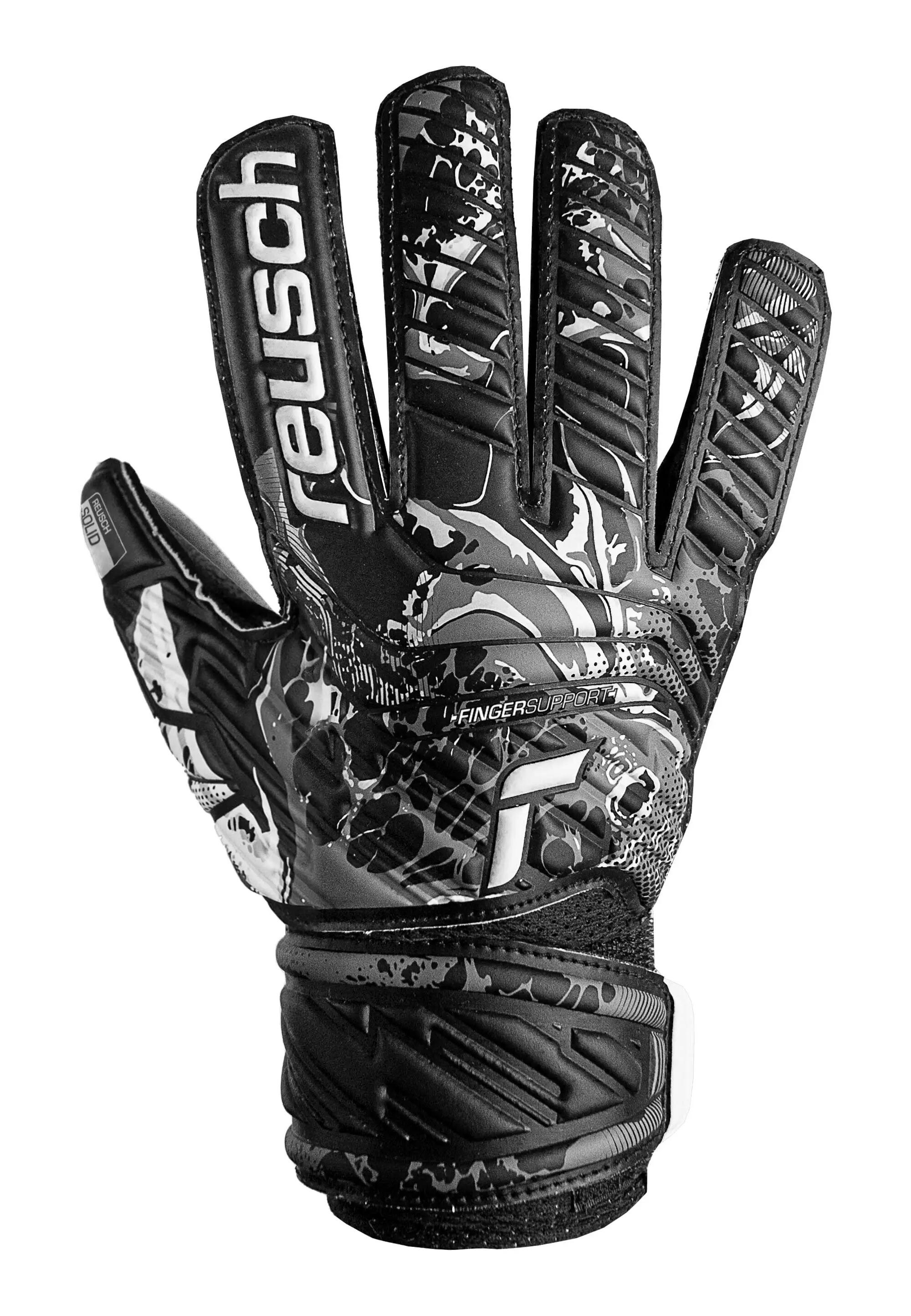 Torwarthandschuh Attrakt Solid Finger Support Junior Unisex Kinder REUSCH 3/5