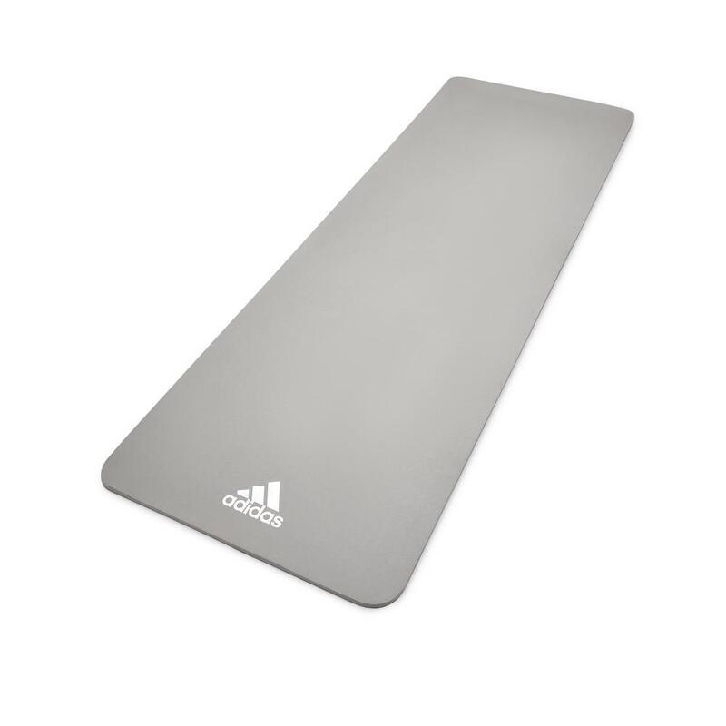 Adidas Fitness- und Yogamatte, 8 mm, Grau