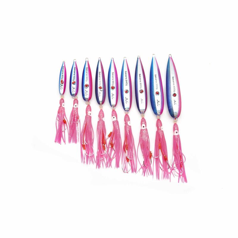 Inchiku Jig Sakana JLC montaje pulpito 140 gr rojo plata #4
