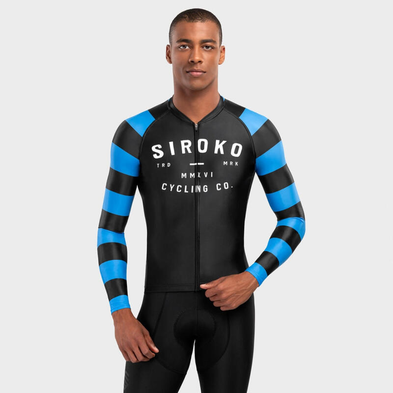 Maillot manga larga ultraligero ciclismo SIROKO SRX PRO Kühtai Negro Hombre