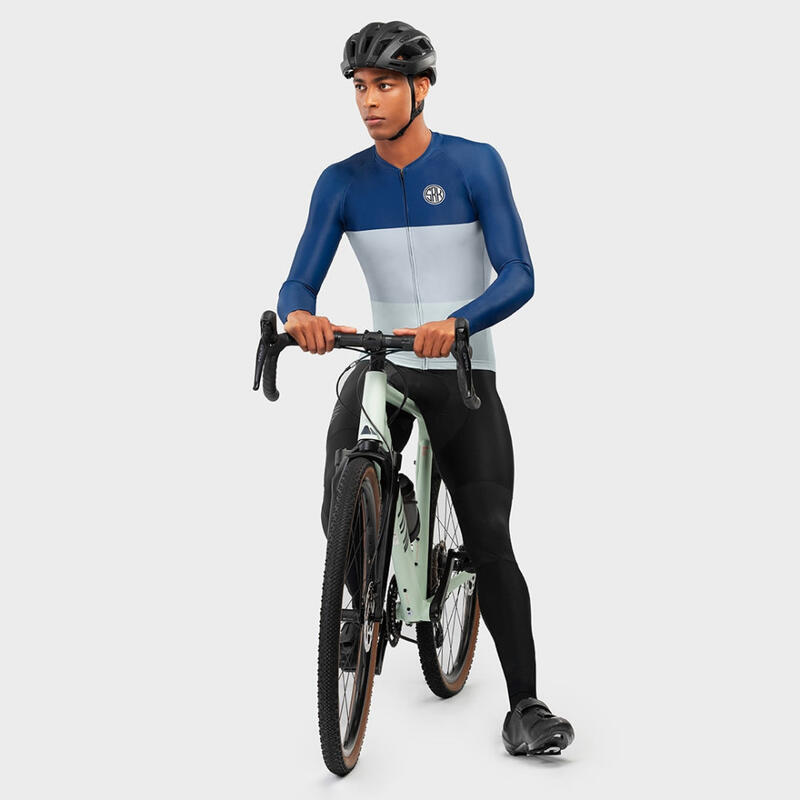 Camisola de ciclismo manga comprida homem M2 Grand Tour SIROKO Azul