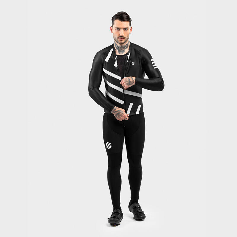 Camisola de ciclismo manga comprida homem M2 Leader SIROKO Preto