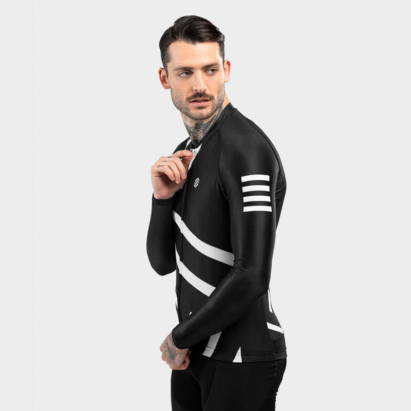 Camisola de ciclismo manga comprida homem M2 Leader SIROKO Preto