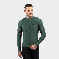 Maillot vélo manches longues homme Cyclisme M2 Gravel Vert Armée