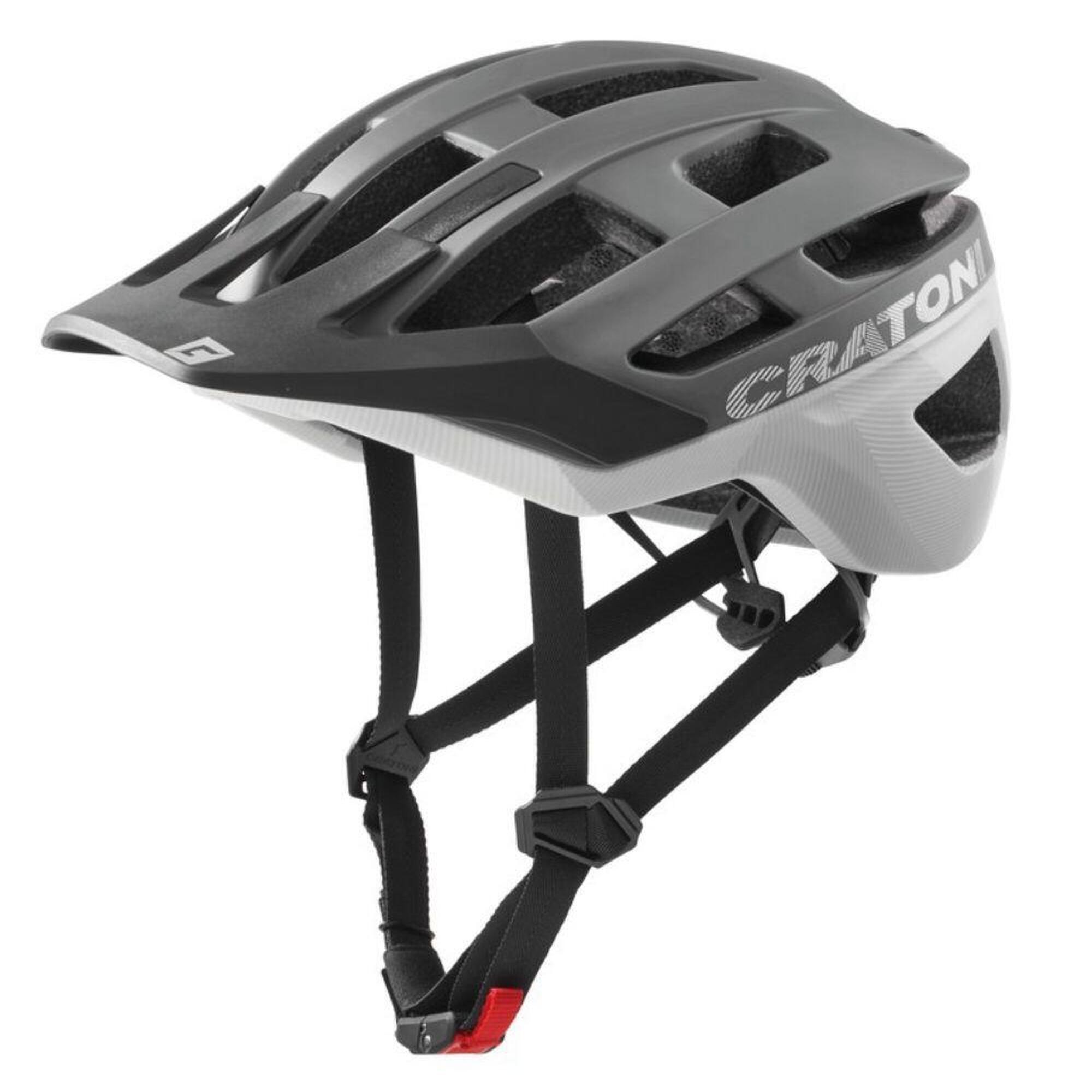 MTB - Kask rowerowy AllRace kamienny/biały matowy