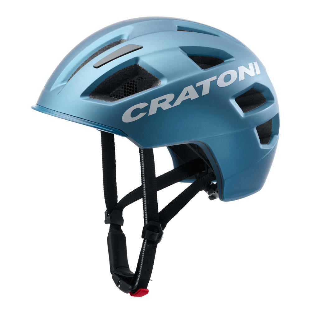 Casco da bicicletta C-Pure blu acciaio opaco 1/3