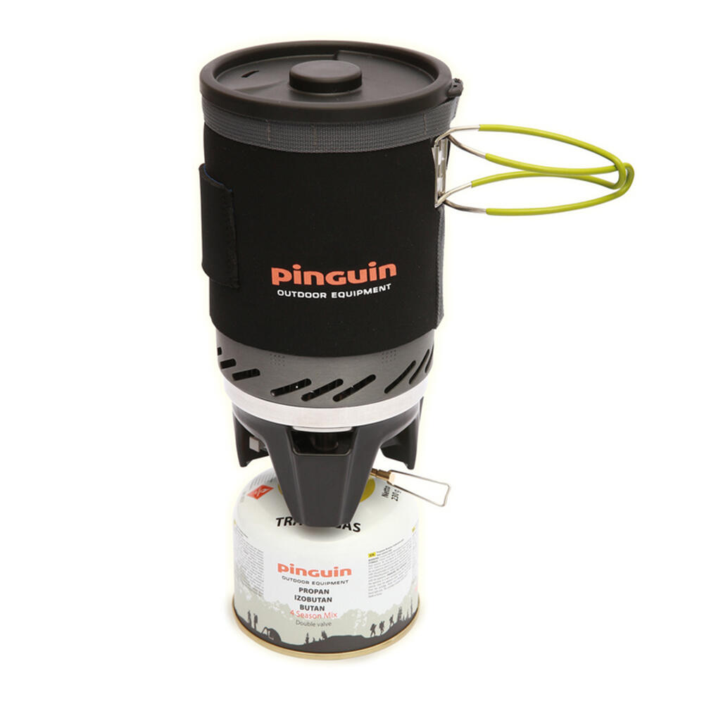 Pinguin - Réchaud À Gaz Aura System Camping Kocher Trekking Outdoor Set Casserole - Réchaud - Noir - Taille Unique - Decathlon