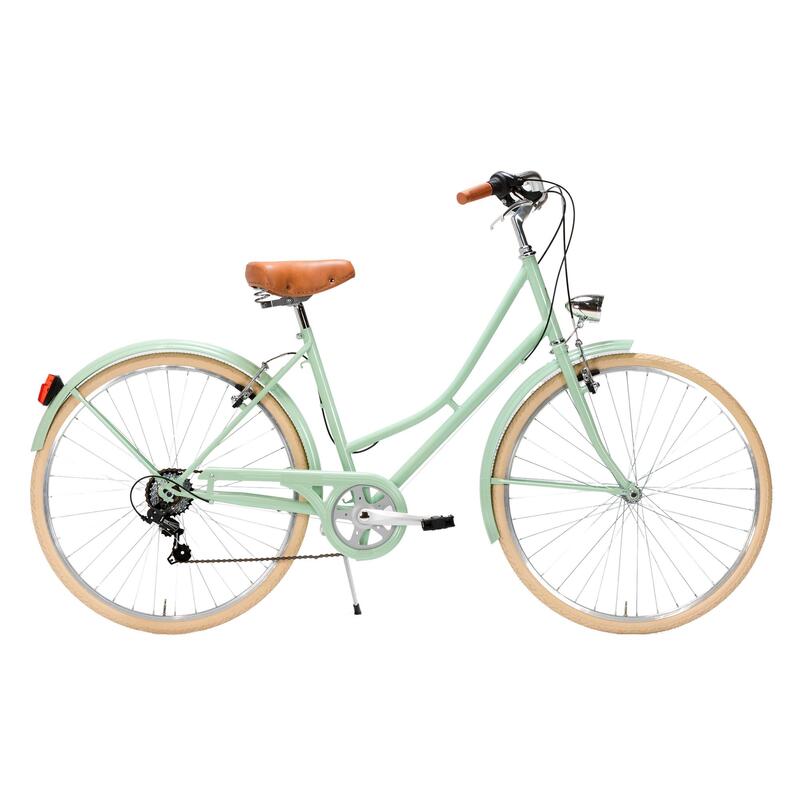 Bicicleta de Cidade Capri Valentina Verde Pastel 6V