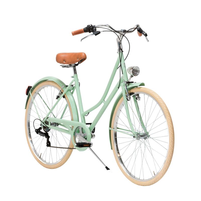 Bicicleta de Cidade Capri Valentina Verde Pastel 6V