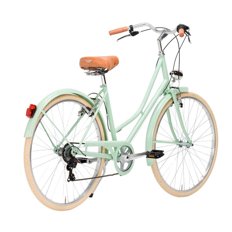 Bicicleta de Cidade Capri Valentina Verde Pastel 6V