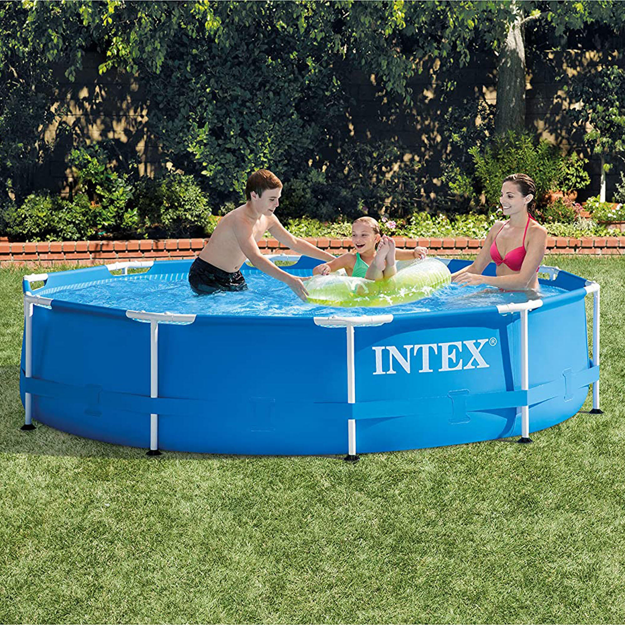Piscina desmontable redonda Metal Frame Intex 305x76 cm + depuradora 3/6
