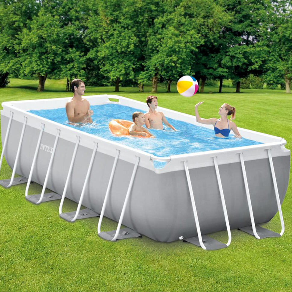 Basen stelażowy do ogrodu Intex 400 x 200 x 100 cm zestaw 9w1
