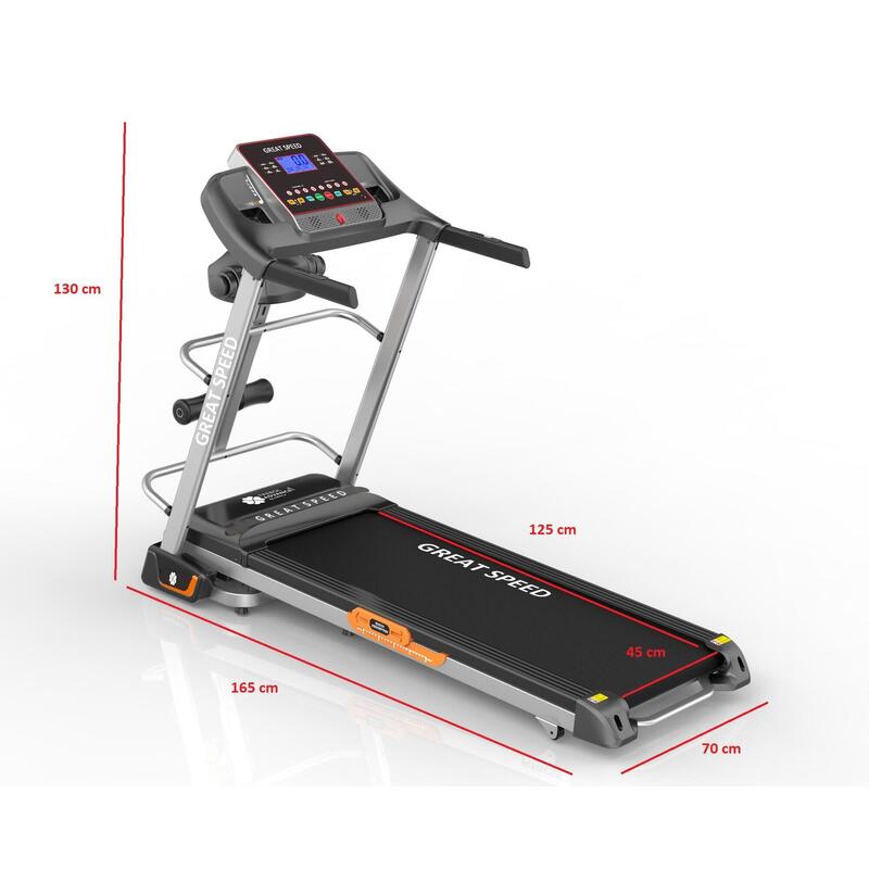 Passadeira de Corrida Dobrável Multi GYM -  inclinação automática