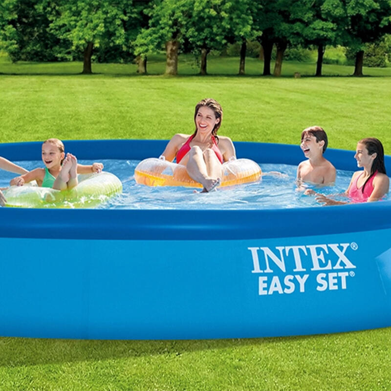 Intex 28108NP - Piscina Easy Set rotonda, Pompa Filtro, 244x61 cm