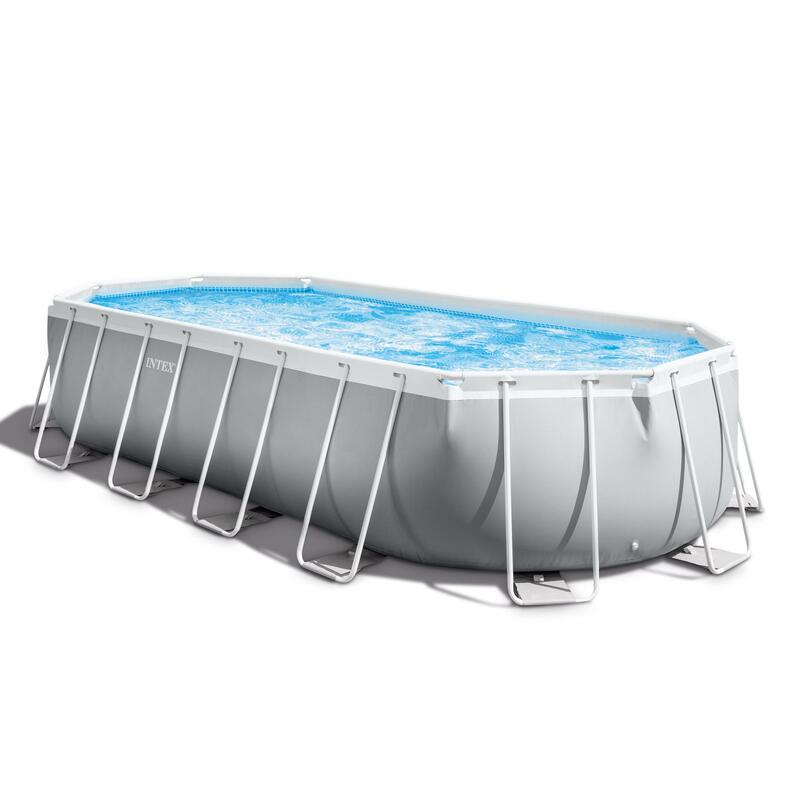 Intex 26798NP - Piscina Prisma Frame ovale, Kit completo, 610x305x122 cm