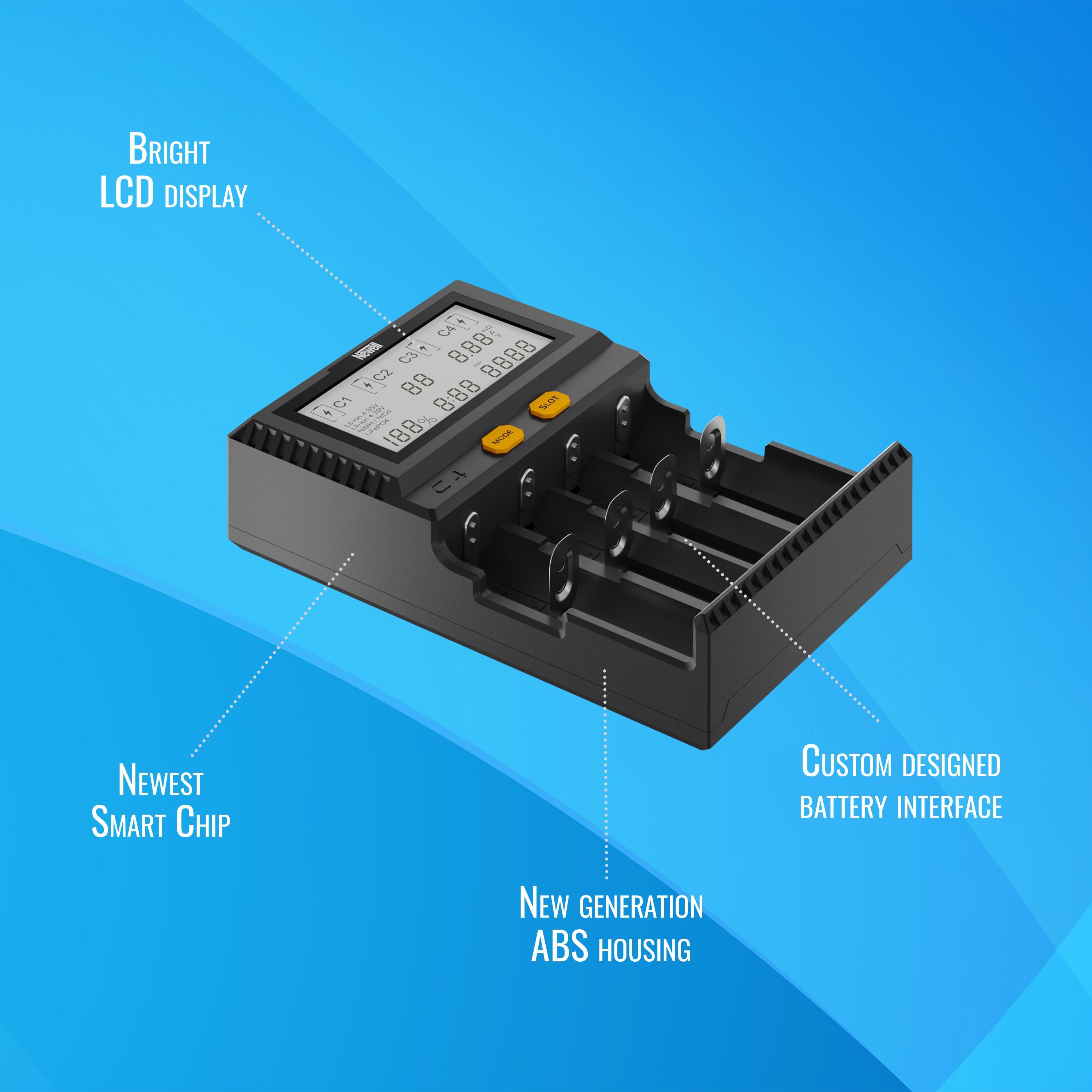 Ładowarka Newell Smart C4 Supra do akumulatorów NiMH/Li-Ion 5/5