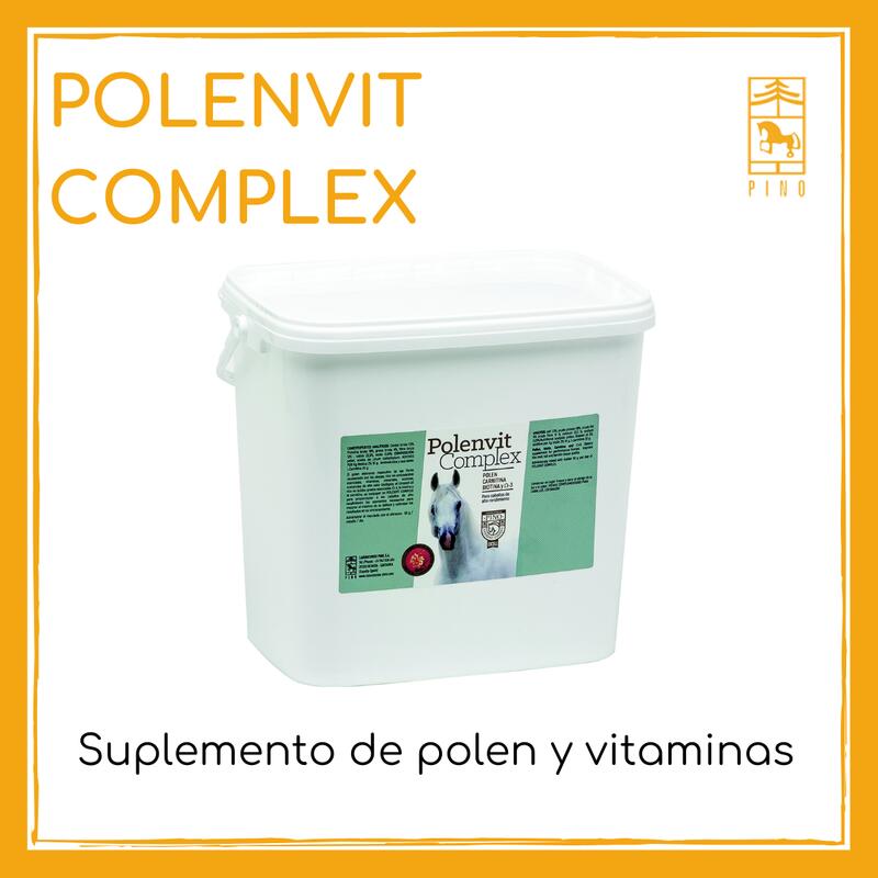 Suplemento de polen y vitaminas para caballos. Lab Pino. Equilibrio orgánico.