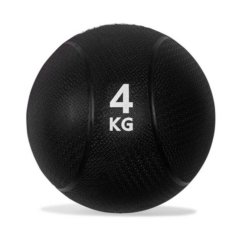 Balón Medicinal - Pro - Negro - 4 Kg - Caucho -