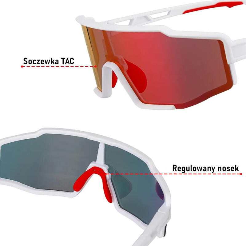 Okulary rowerowe przeciwsłoneczne Rockbros SP225WR z polaryzacją