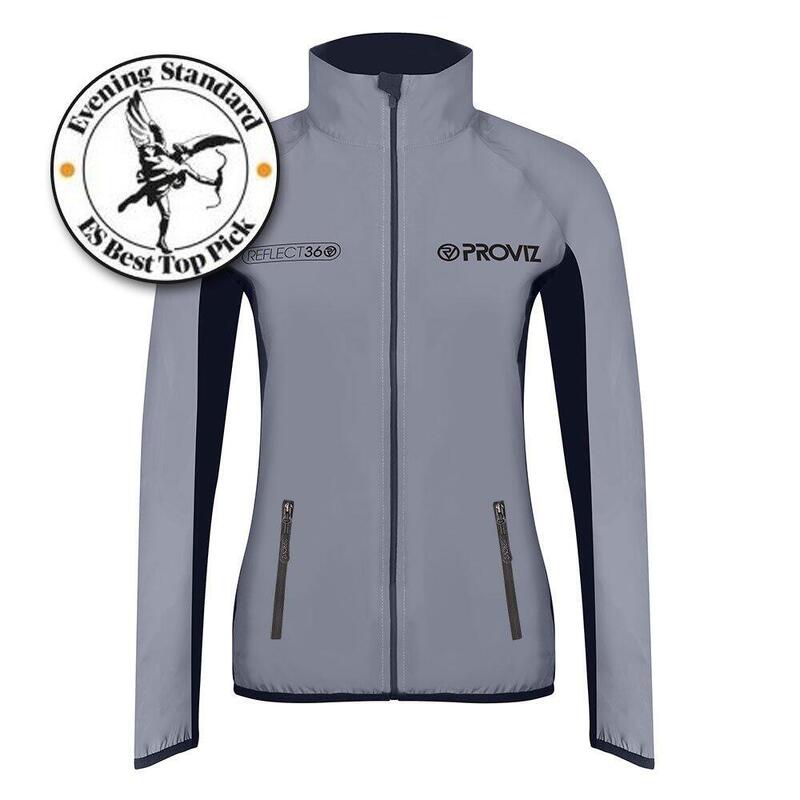 Chaqueta técnica transpirable y reflectante para mujer sin capucha Proviz air