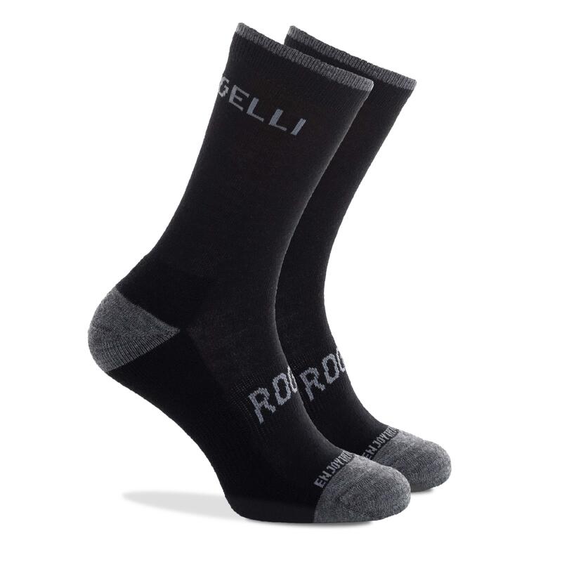 Cyclisme Hiver Chaussettes Longues de Vélo Noir