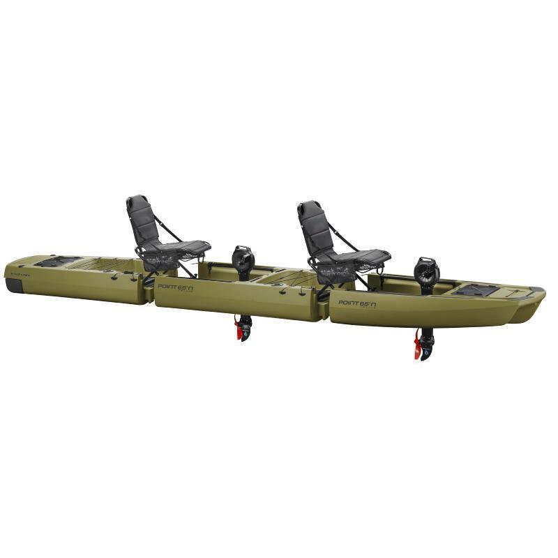 Kayak de pesca modular de dois lugares Point 65°N kingfisher duo