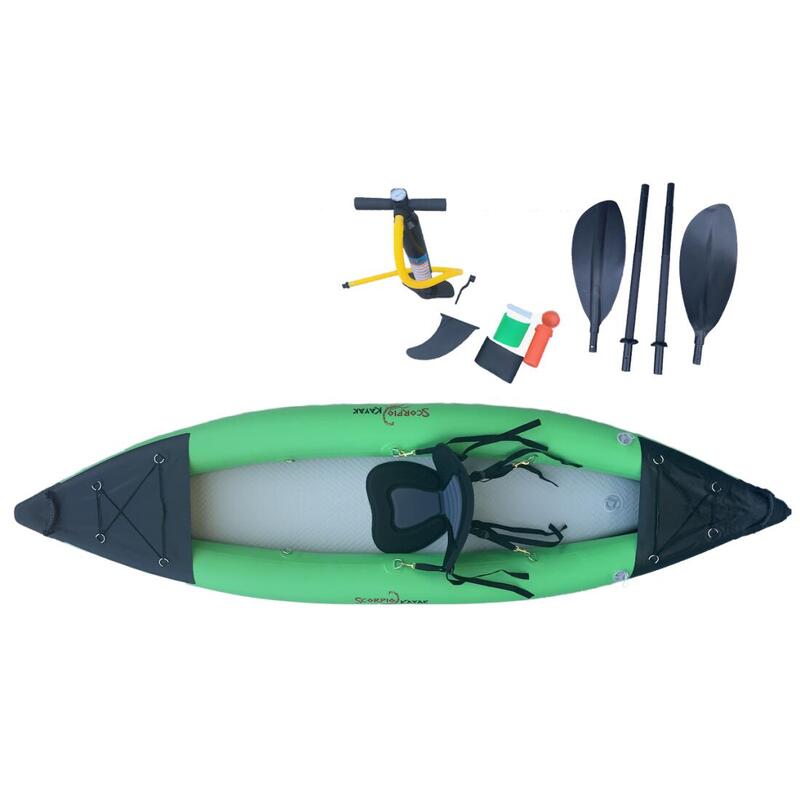 Kajak jednoosobowy pneumatyczny turystyczny do pływania Scorpio kayak Hybrid I