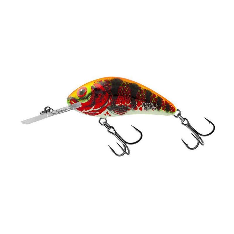 Poisson Nageur Salmo Rattlin Hornet Flottant 5,5cm (Holo Red Perch)