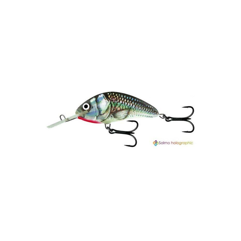 SALMO Salmo Hornet Floating 9cm Holographic Grey Shiner - Meerval pluggen